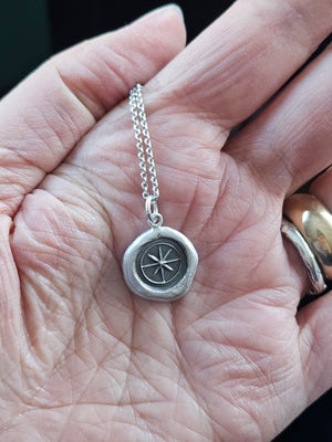 Open image in slideshow, Compass charm
