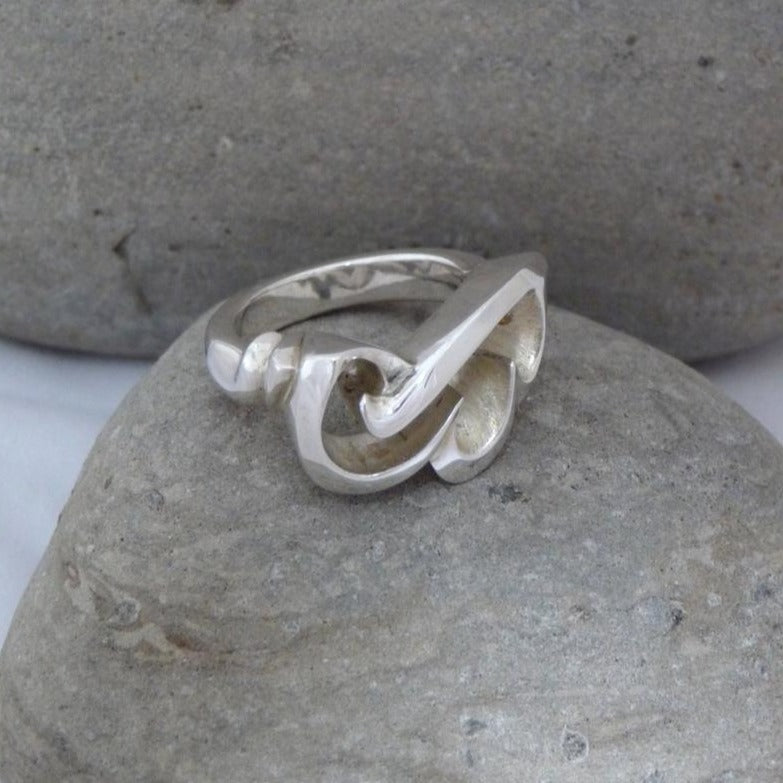 Bold Engagement/Wedding Ring in Silver